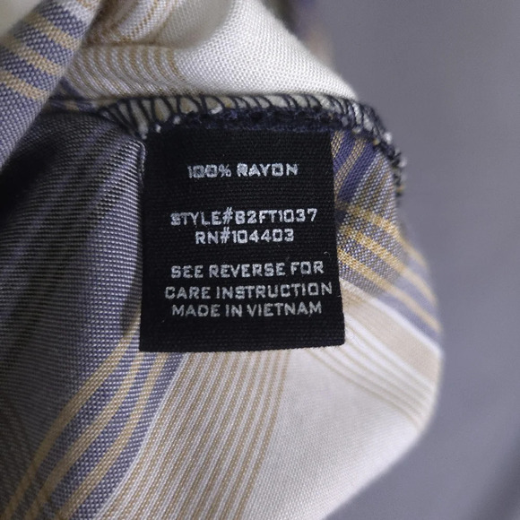 Blu Pepper Plaid Tunic Blouse Size Medium Lantern Sleeve Notch Neck Boho Western - Picture 3 of 8